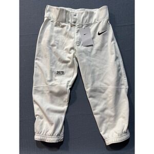 Nike Baseball Pants Boys Large White BQ6442-100 New